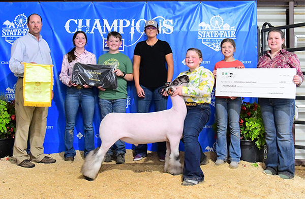 5th Overall Market Lamb Virginia State Fair
