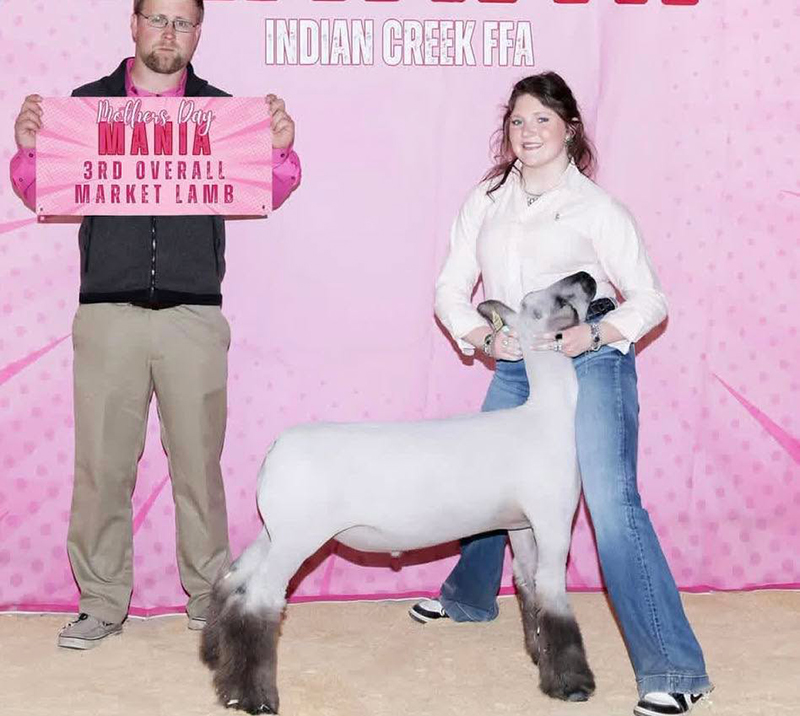 Third Overall Market Lamb Show 1, Reserve Crossbred Market Lamb Show 1, Mother's Day Mania