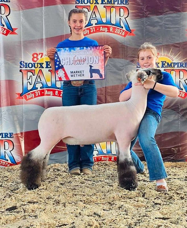 Grand Champion Market Lamb, Minnehaha County Fair Grand Champion Market Lamb, Minnehaha County Fair